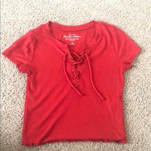 Hollister Must Have Collection Red Tee XS